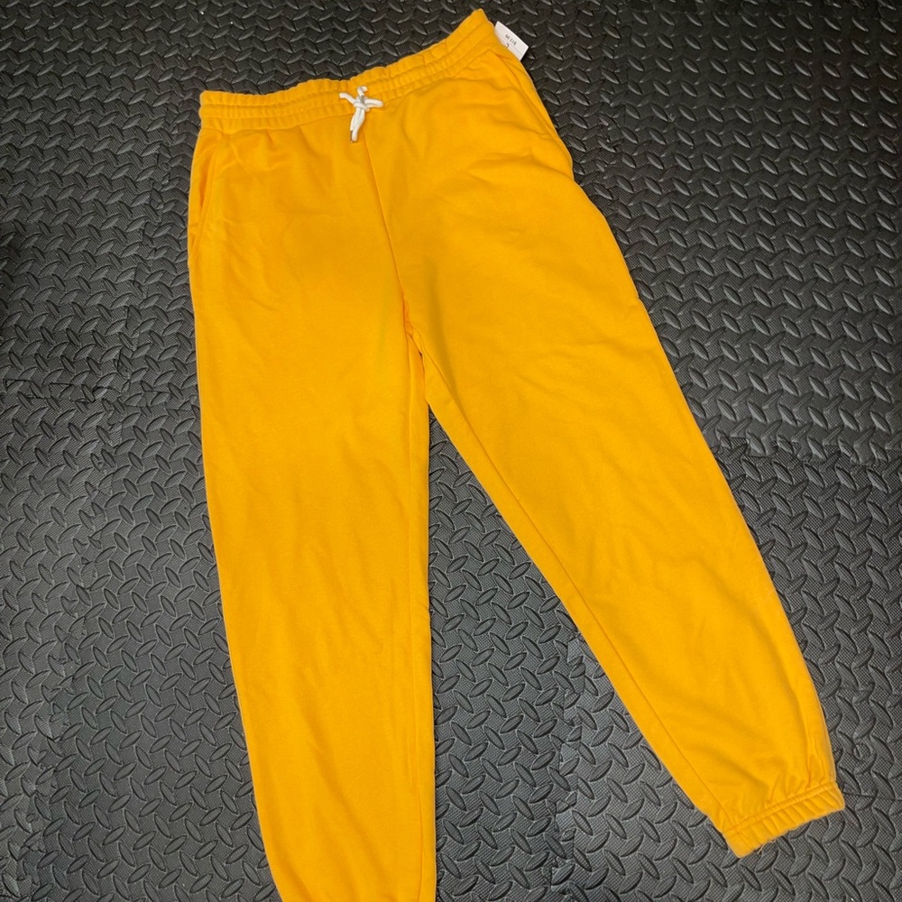 Forever 21 Women’s Orange Cotton Blend Joggers - Size Large -NEW